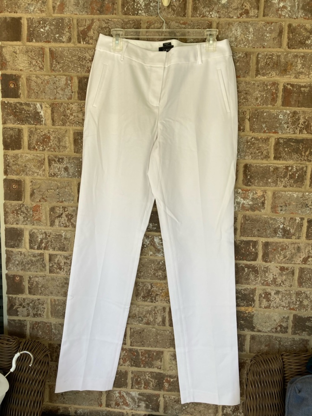 Talbots Newport White Curvy  Pants Size 6L New With Tags Navy